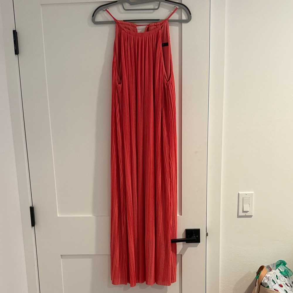Cynthia Steffe Coral Pleated Wedding Dress